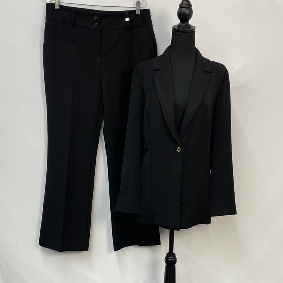 Anne Klein Pants - Anne Klein Classic Black Women's Blazer & Pants Set, Size Large/12